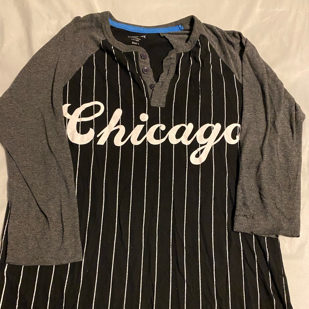 Chicago 3/4 sleeve t shirt baseball style